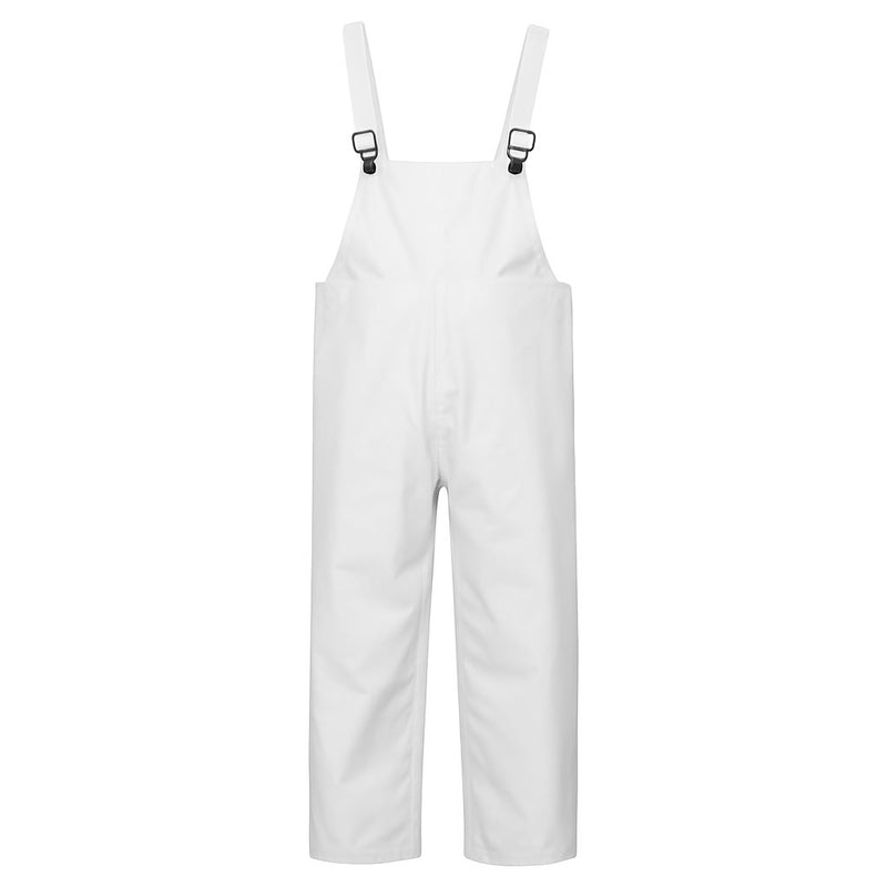 Neese Universal Bib Pants w/ Elastic Suspenders (4XL White)