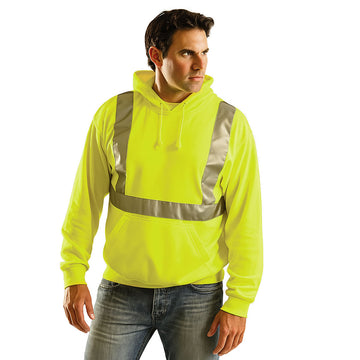 OccuNomix Type R Class 2 High-Vis Pullover Hooded Sweatshirt - LUX-SWTLH
