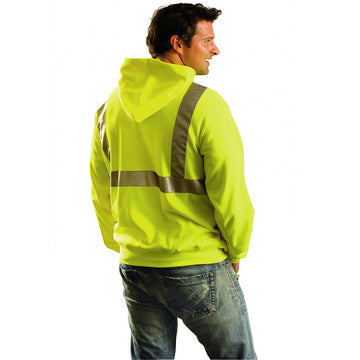 OccuNomix Type R Class 2 High-Vis Pullover Hooded Sweatshirt - LUX-SWTLH