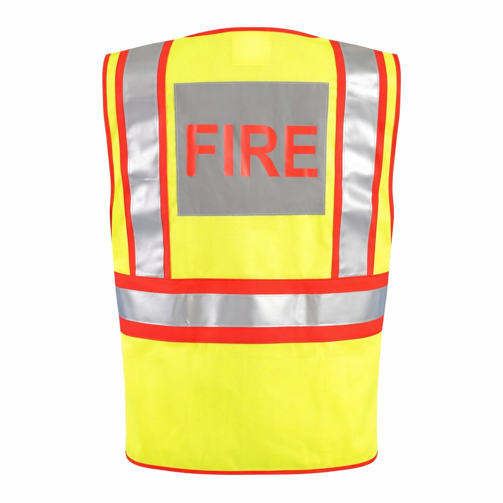 OccuNomix Type P Class 2 Hi-Vis Public Safety Fire Vest, LUX-PSF