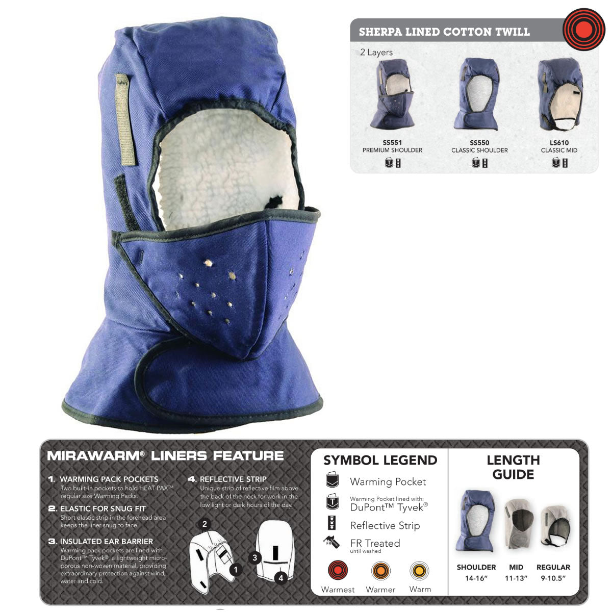 Winter Hard Hat Liner, Sherpa Lined Insulated - SS551