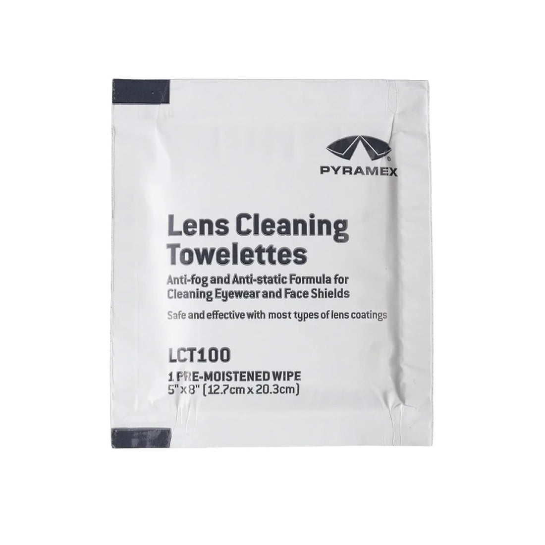 Pyramex LCT100 Lens Cleaning Wipes, Box of 100 – Safety Gear ...