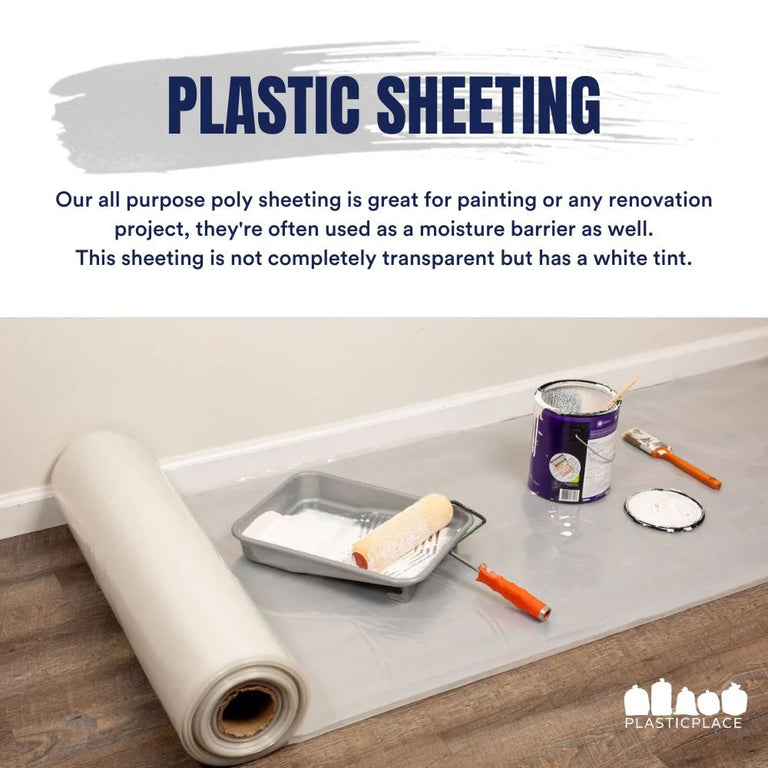 Extra Heavy Plastic Sheeting - Clear