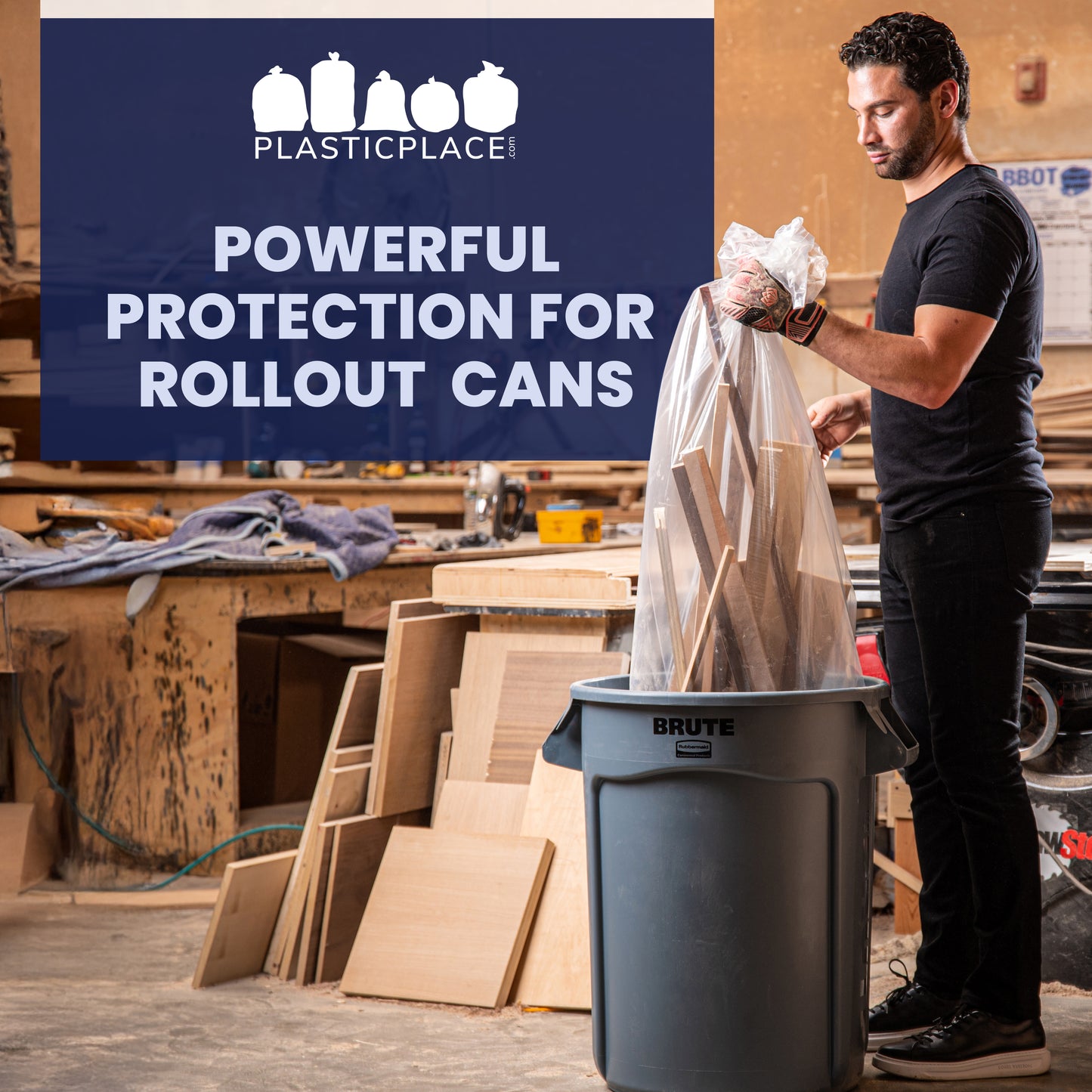 Plasticplace powerful protection for rollout cans
