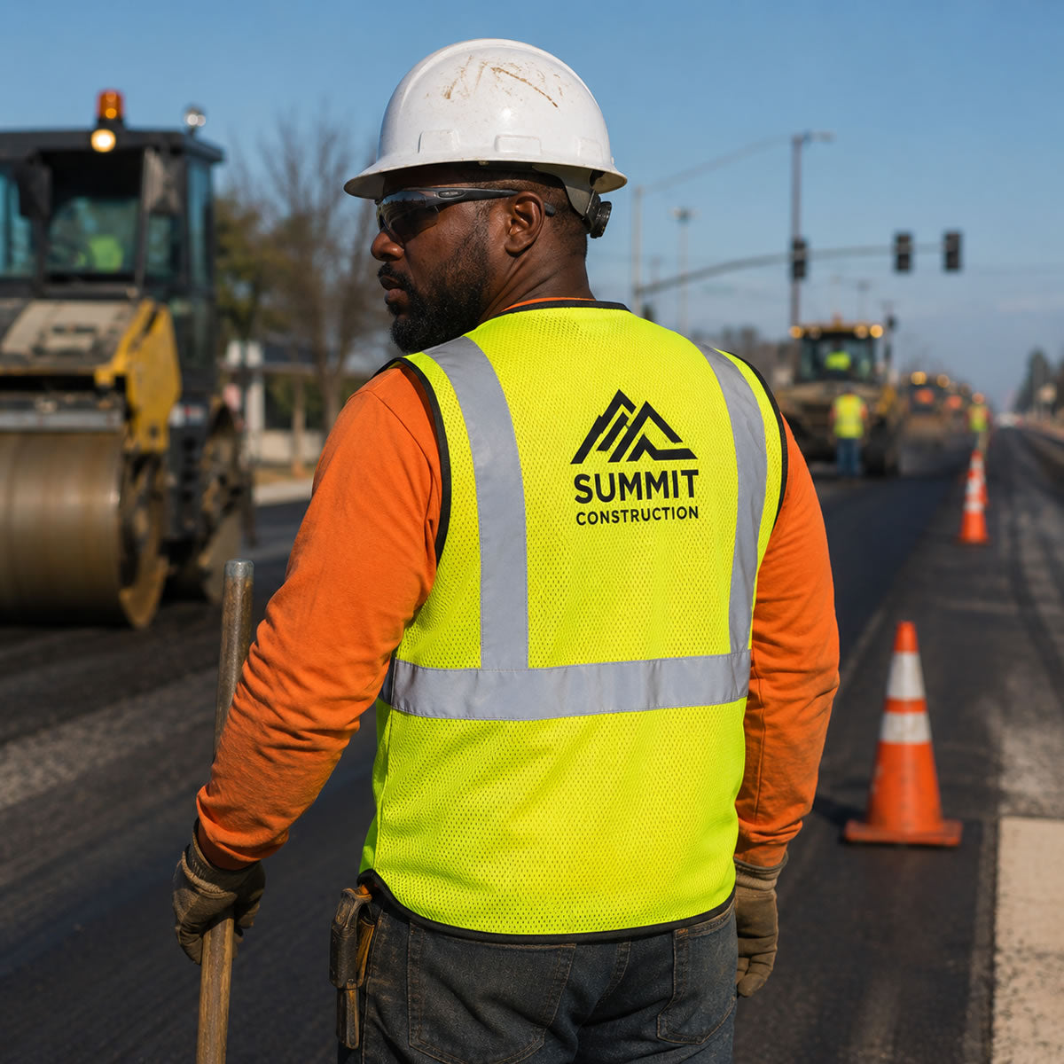 Custom OccuNomix Type R Class 2 Hi-Vis Mesh Safety Vest, ECO-GC