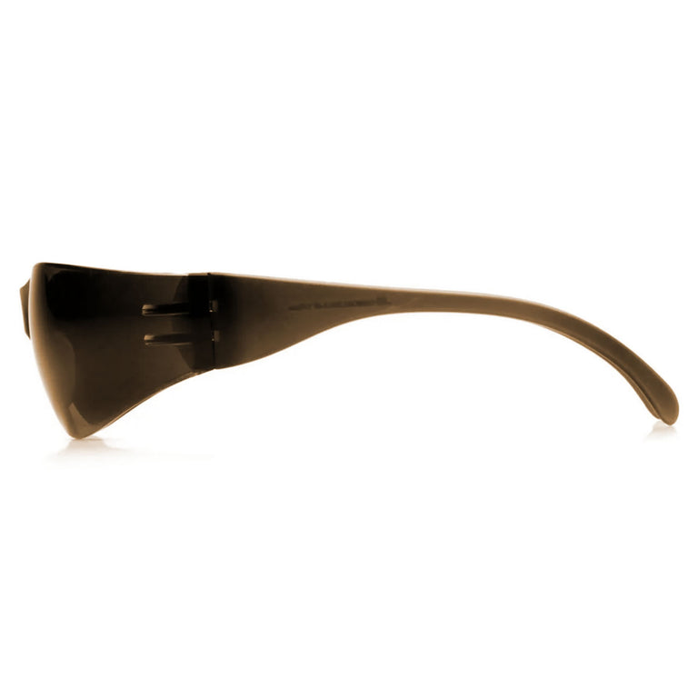 Rugged Blue Diablo Safety Glasses, Brown Lens, Brown Frame, 12 Pack