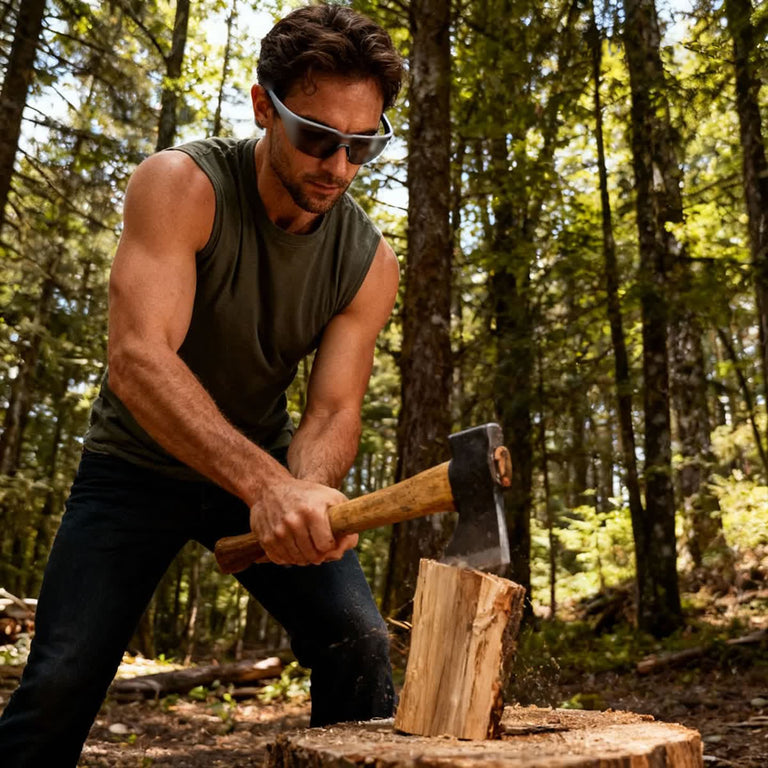 Rugged Blue Diablo Safety Glasses