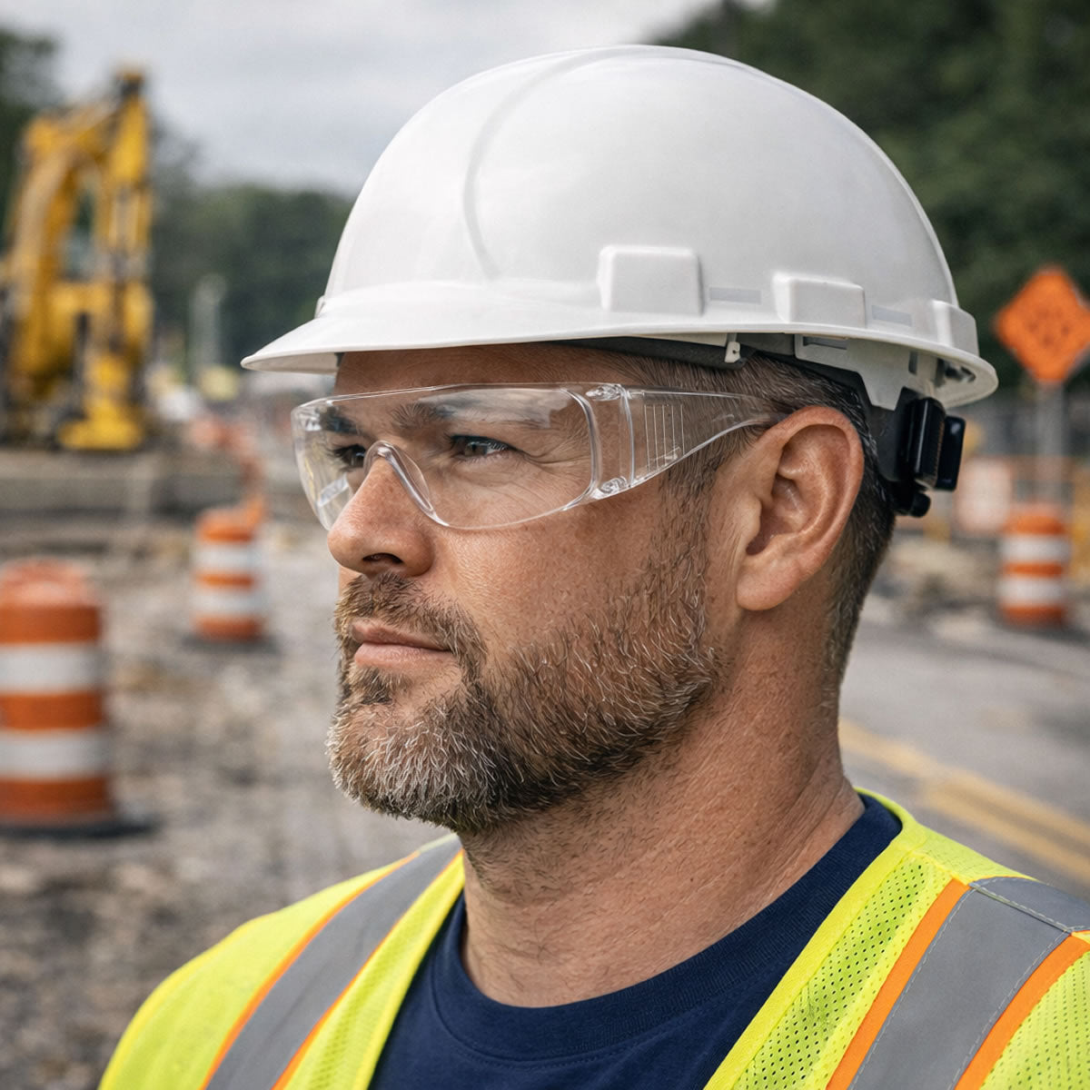 Pyramex Solo Visitor Safety Glasses, Clear Lens, Clear Frame - 12/Pack