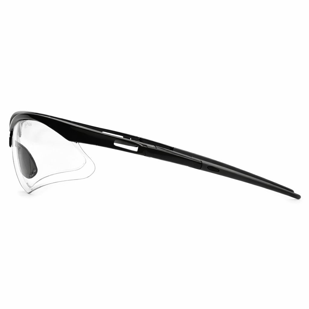 KleenGuard Nemesis Safety Glasses, Clear Lens, Black Frame, 25676