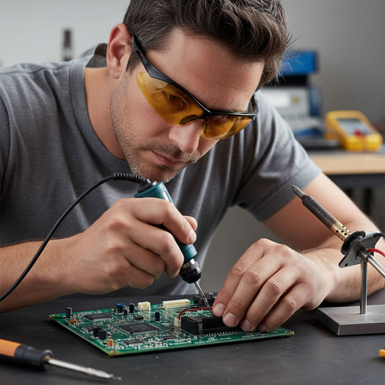Rugged Blue Mojave Safety Glasses