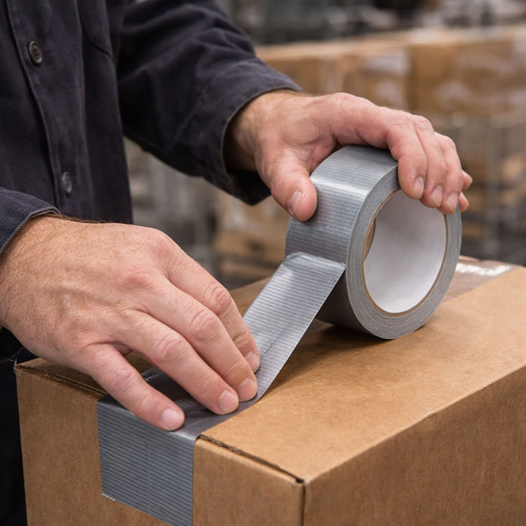 Rugged Blue M300 Duct Tape, Silver, 8 mil, 48mm x 55m (1.8 in x 60 yd)