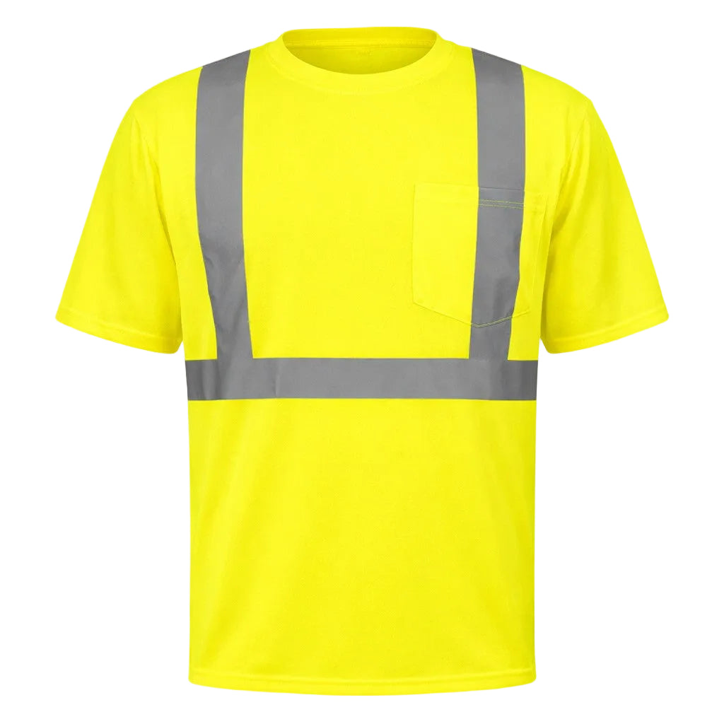 Rugged Blue Type R Class 2 Hi-Vis Wicking Short Sleeve T-Shirt