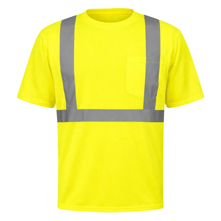 Rugged Blue Type R Class 2 Hi-Vis Wicking Short Sleeve T-Shirt