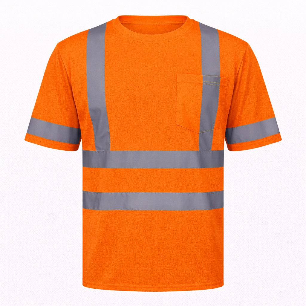Rugged Blue Type R Class 3 Hi-Vis Wicking Mesh Short Sleeve T-Shirt