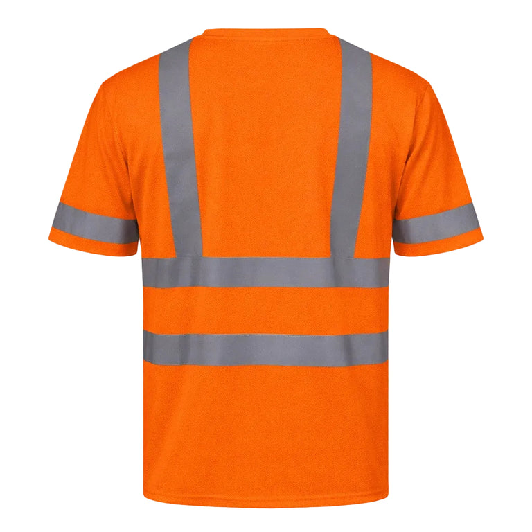 Rugged Blue Type R Class 3 Hi-Vis Wicking Mesh Short Sleeve T-Shirt