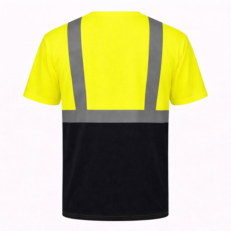 Pyramex RTS21B Type R Class 2 Hi-Vis Black Bottom Short Sleeve T-Shirt