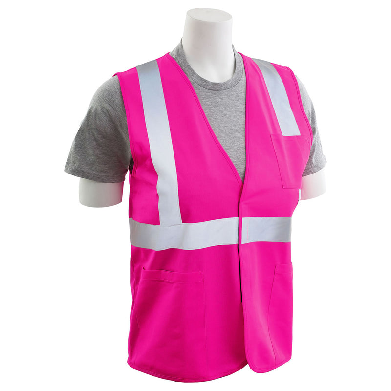 Girl Power at Work Women's Safety Vest S762P Non-ANSI - Hi Viz Pink