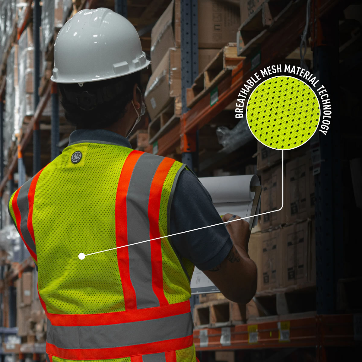 General Electric Type R Class 2 Hi-Vis Expandable 5-Point Breakaway Safety Vest, GV084