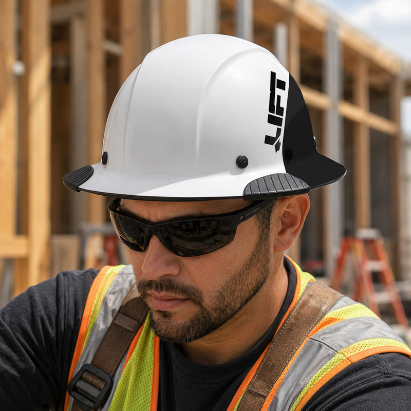 LIFT DAX Carbon Fiber Full Brim FIFTY/50 Hard Hat