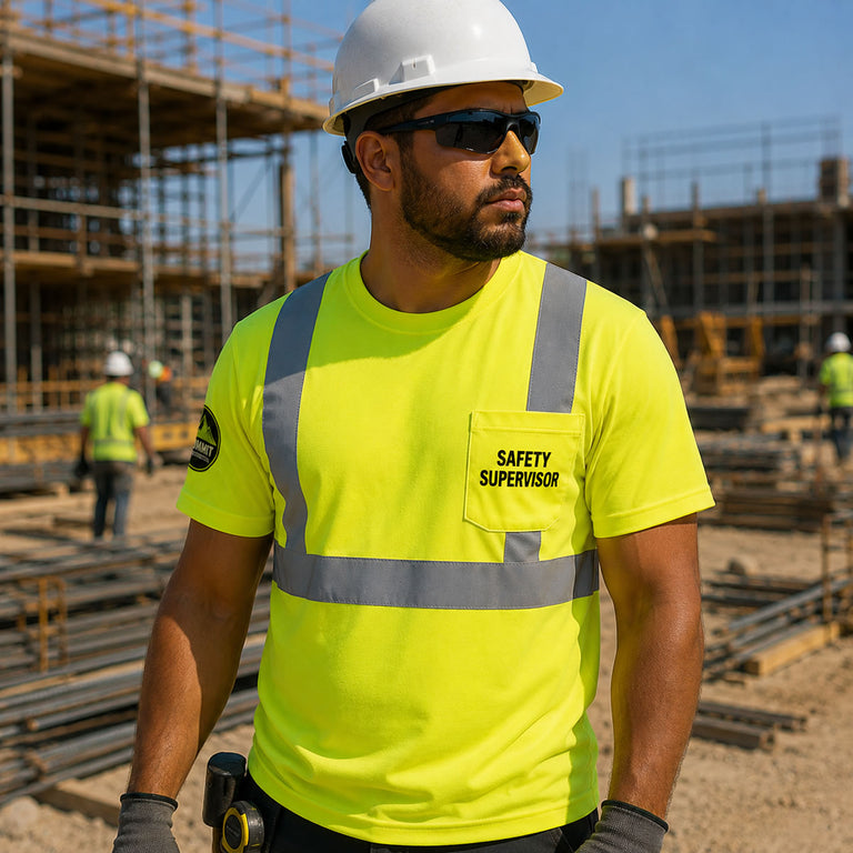 Custom Hi-Vis Class 2 Short Sleeve T-Shirt, LUX-SSETP2B