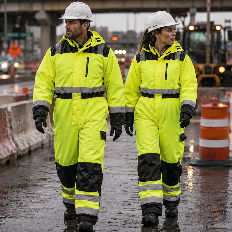 Occunomix Type R Class 3 Hi-Vis Insulated Winter Coverall, LUX-WCVL, view 3 of 3