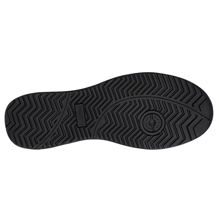 Puma Safety Men's Icon Suede Low EH Composite Toe Shoes, 640115, Black/White