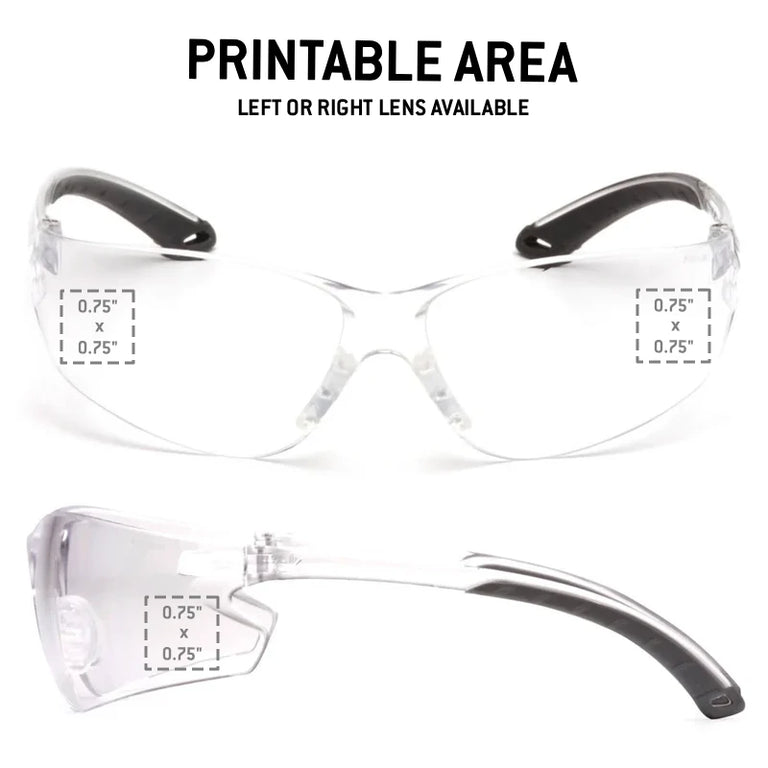 Custom Pyramex Itek Safety Glasses, 12 Pack