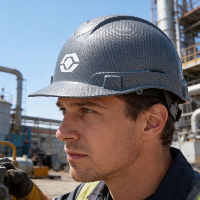 Custom Pyramex Ridgeline HD Cap Style Hard Hat, 4-Point Ratchet Suspension