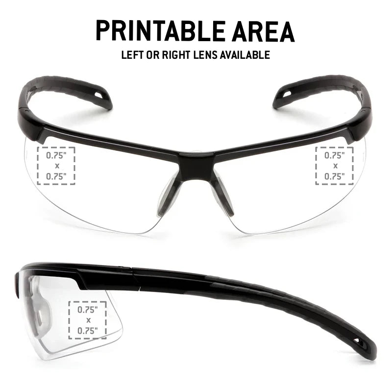 Custom Pyramex Ever-Lite Safety Glasses, 12 Pack