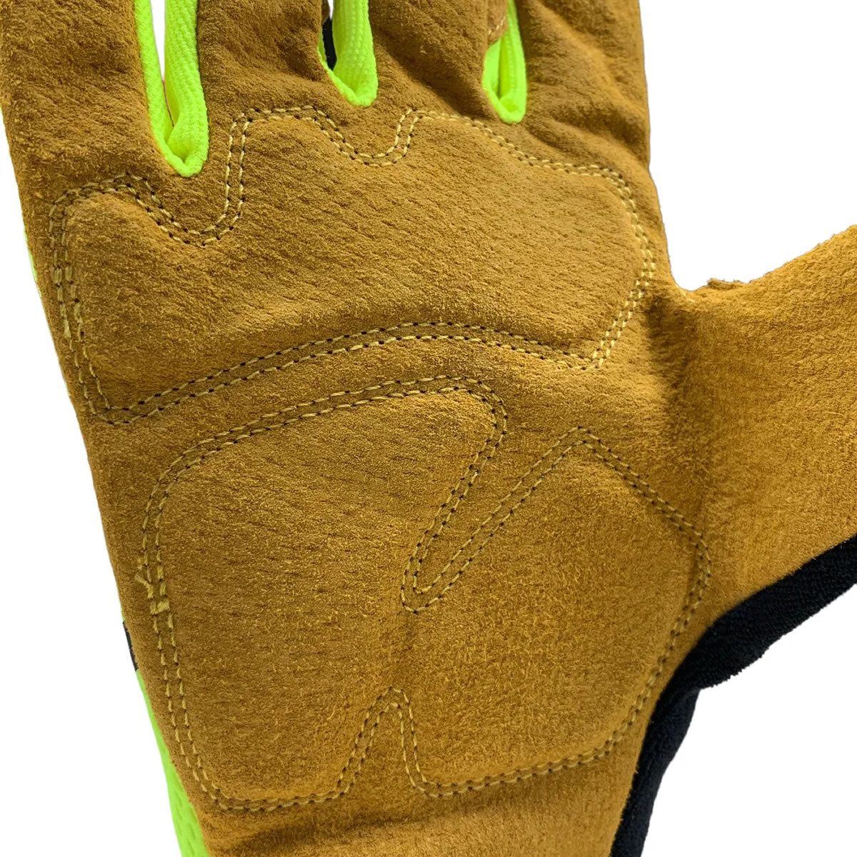 Pyramex GL104HT A1 Cut Resistant Work Gloves, Hi-Vis Green/Black