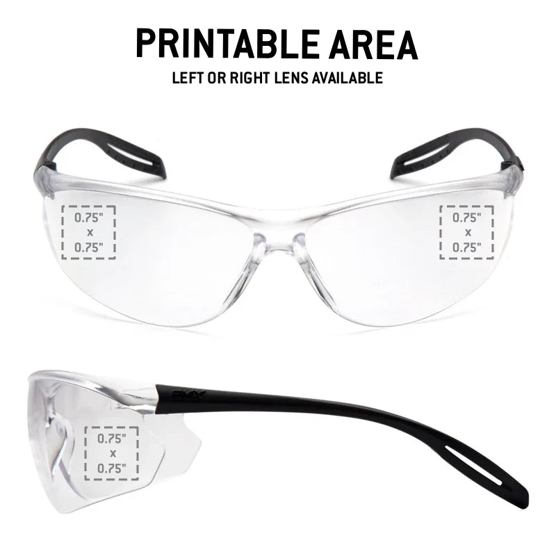 Custom Pyramex Neshoba Safety Glasses, 12 Pack