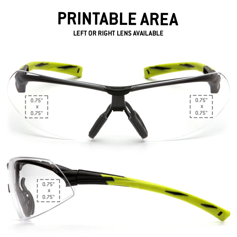 Custom Pyramex Onix Safety Glasses, 12 Pack