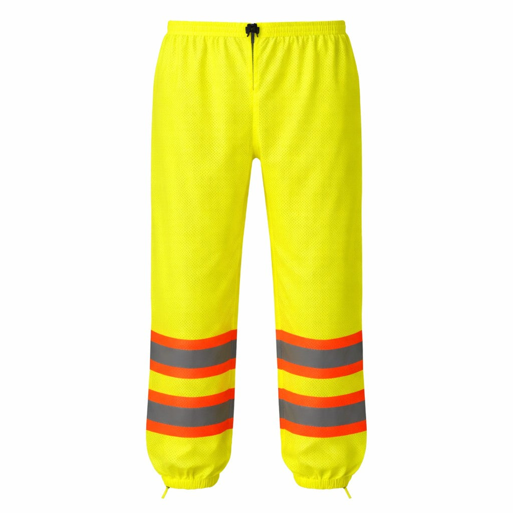 Pyramex RMP10 Supplemental Class E Hi-Vis Lime Pants with Contrasting Trim