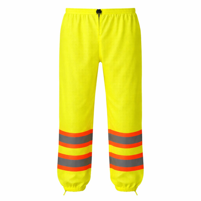 Pyramex RMP10 Supplemental Class E Hi-Vis Lime Pants with Contrasting Trim