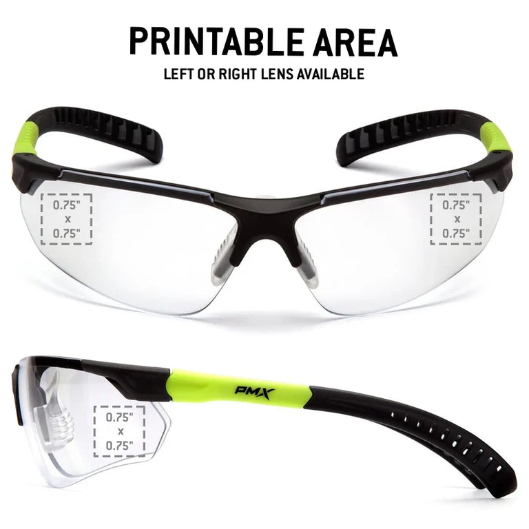 Custom Pyramex Sitecore Safety Glasses, 12 Pack