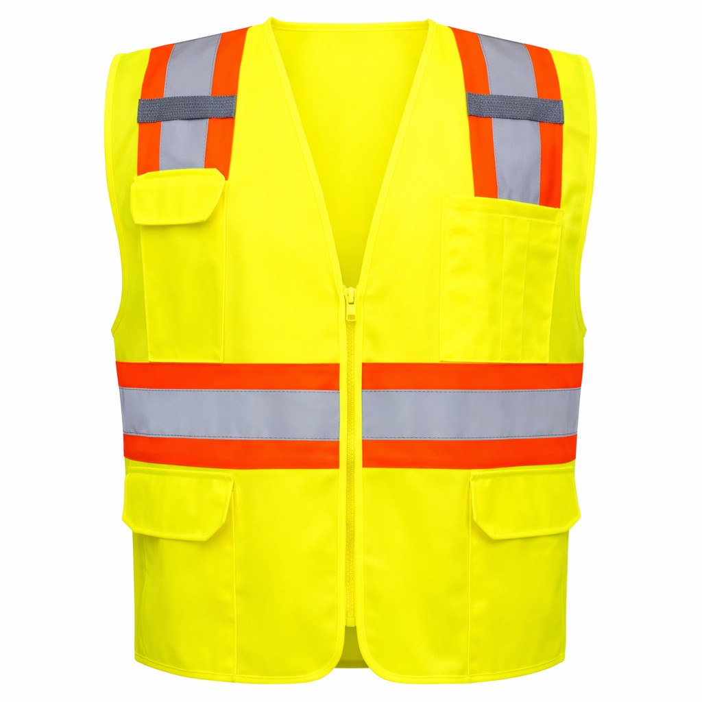 Custom Rugged Blue Type R Class 2 Hi-Vis Two-Tone Surveyor Safety Vest