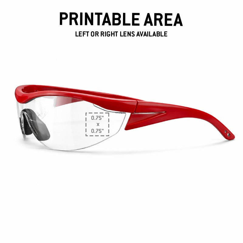 Custom Rugged Blue Navigator Safety Glasses, 12 Pack