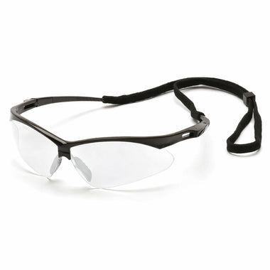KleenGuard Nemesis Safety Glasses, Clear Lens, Black Frame, 25676