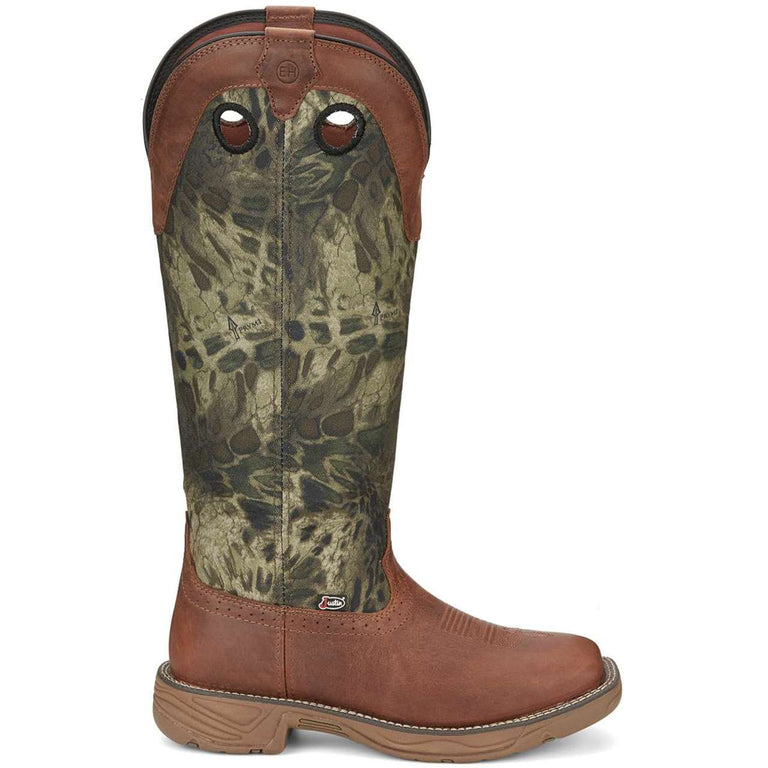 Justin Men's Rush Strike 17" EH Snake Boots, SE4380, Brown