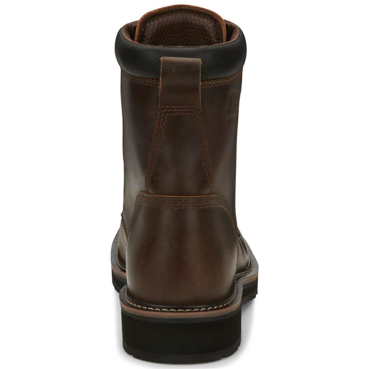 Justin Men's Pulley 8" EH Steel Toe Boots, SE682, Brown