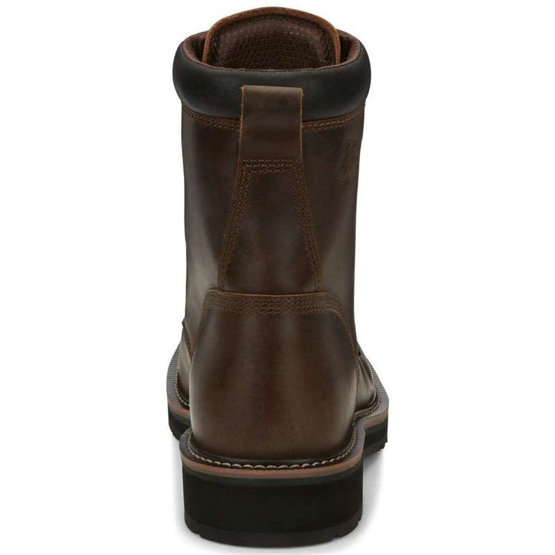Justin Men's Pulley 8" EH Steel Toe Boots, SE682, Brown