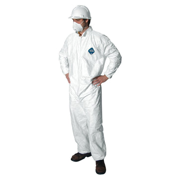DuPont Tyvek 400 TY125S Disposable Protective Coveralls, White