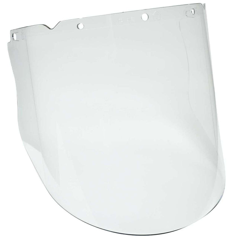 MSA V-Gard Heavy Duty Polycarbonate Molded Visor, Clear, 9.25" x 17" – 10115844
