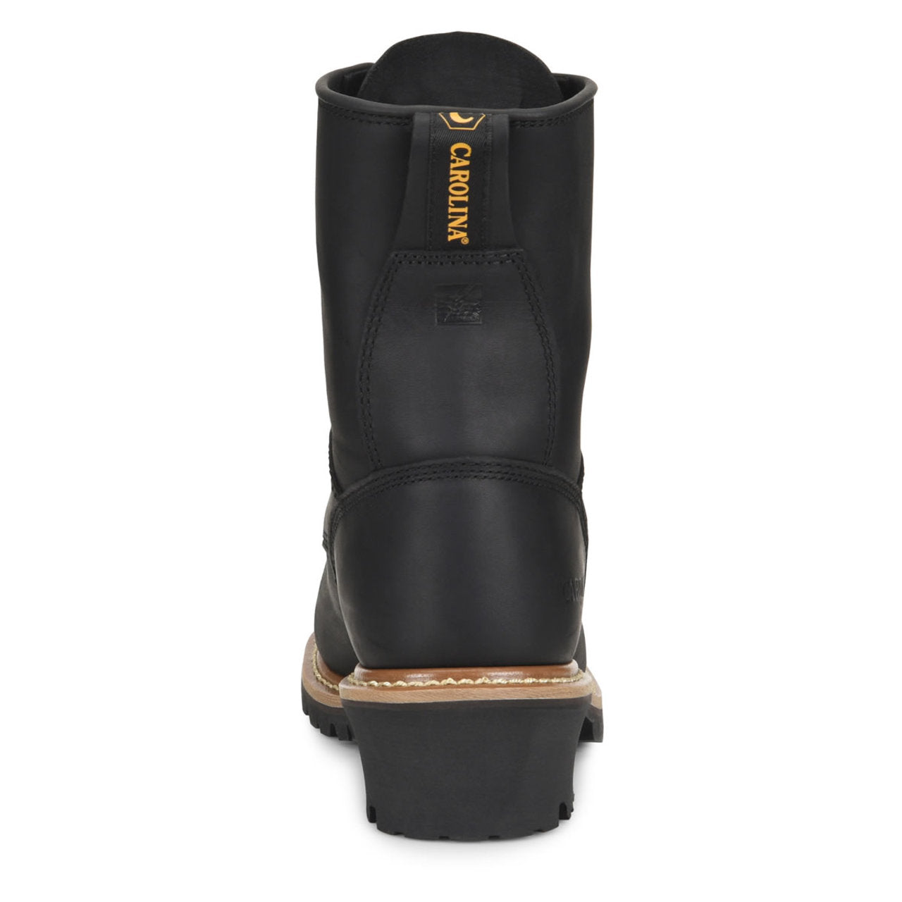 Carolina Men's Elm 8" Logger EH Soft Toe Work Boots, CA825, Black