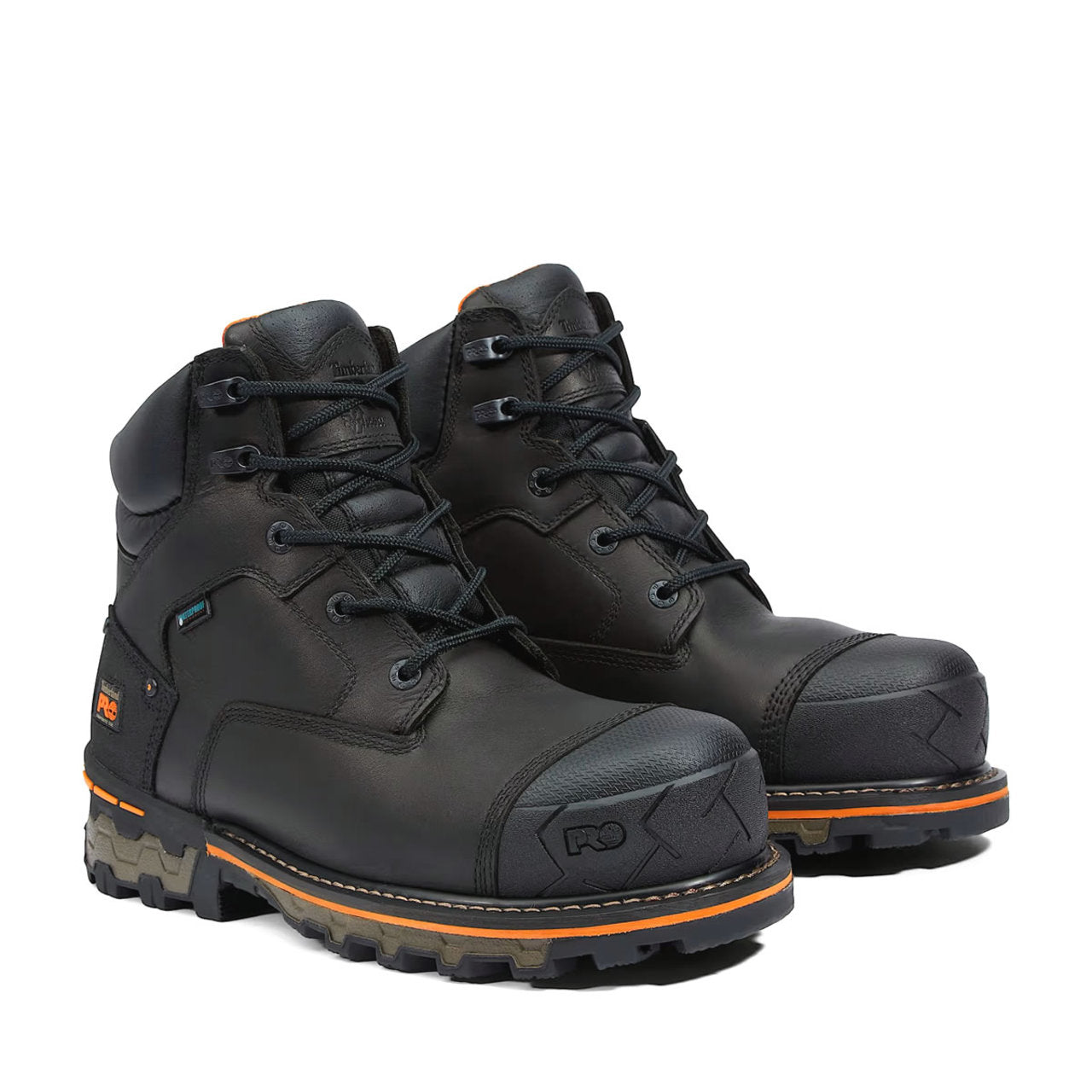 Timberland PRO Men's Boondock 6" Waterproof EH Composite Toe Work Boots, TB1A1FZP0011, Black