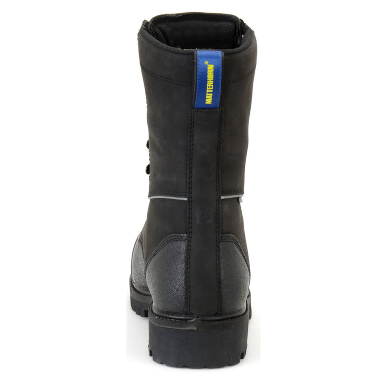 Matterhorn Men's Mulrooney 10" Waterproof EH Met-Guard Steel Toe Boots, MT903, Black