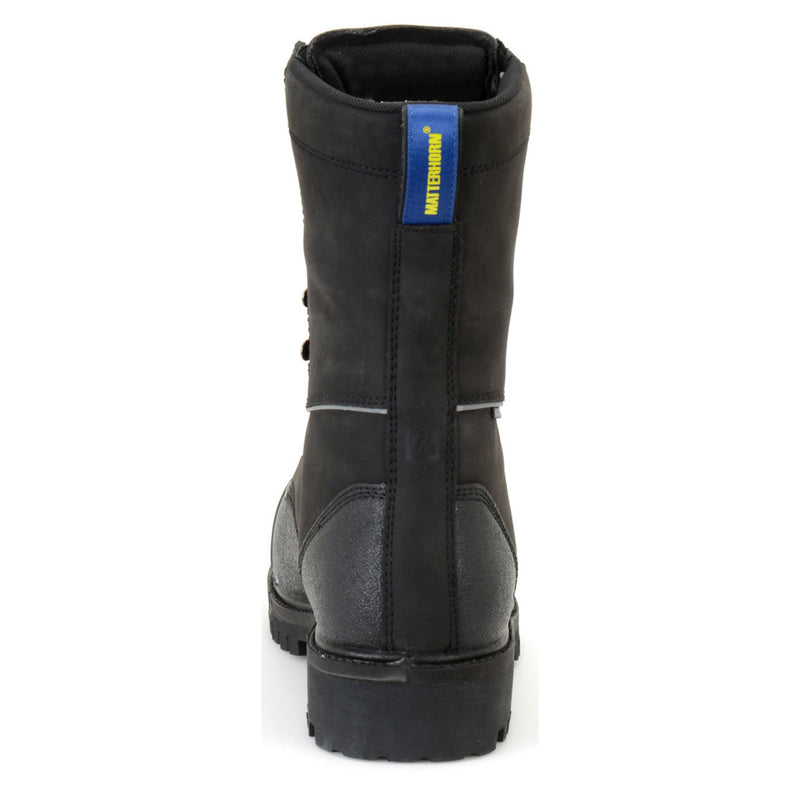 Matterhorn Men's Mulrooney 10" Waterproof EH Met-Guard Steel Toe Boots, MT903, Black