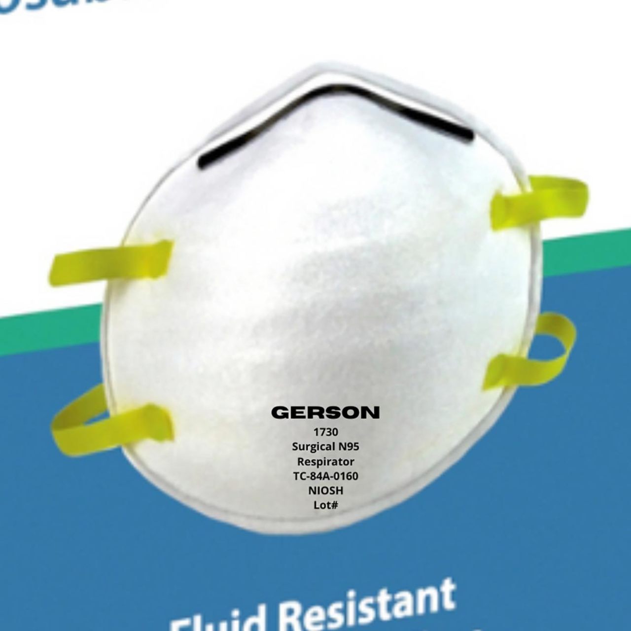 Altor Safety N95 NIOSH Cup Respirator 62210, USA Made, White, Box of 20