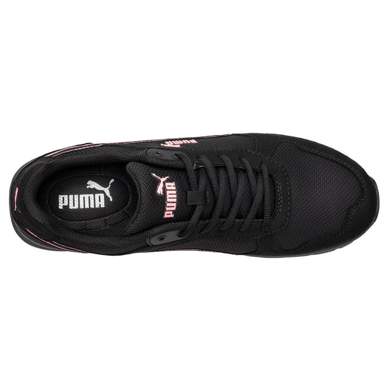 Puma Safety Women's Frontside Low EH Composite Toe Shoes, 643125, Black/Pink