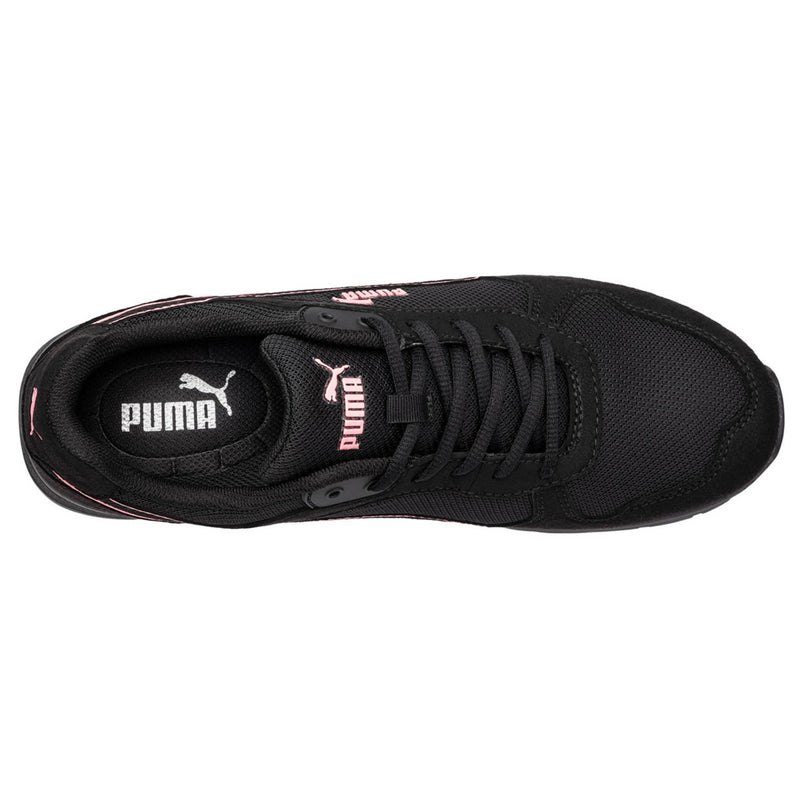 Puma Safety Women's Frontside Low EH Composite Toe Shoes, 643125, Black/Pink